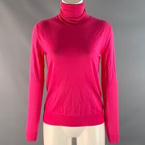 STELLA McCARTNEY Size S Pink Wool Blend Turtleneck Sweater